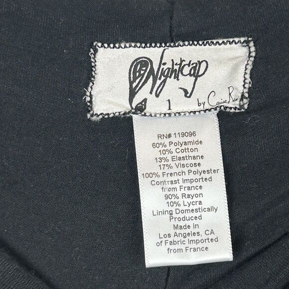 Nightcap pants Womens size 1 XS Mid Rise Lace skinny black sheer Msrp $187 - Picture 6 of 6